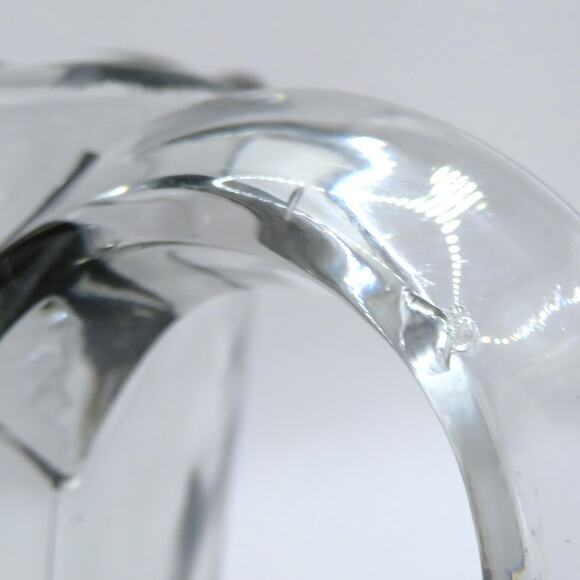 Vtg Indiana Glass Diamond Point Clear Pitcher 52oz Pressed Glass Small Chip - Picture 10 of 13